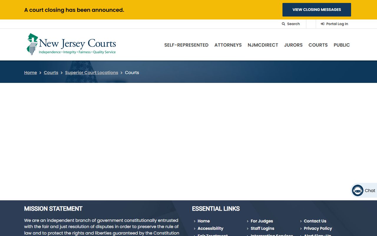 Union County Superior Court official website for Elizabeth divorce records