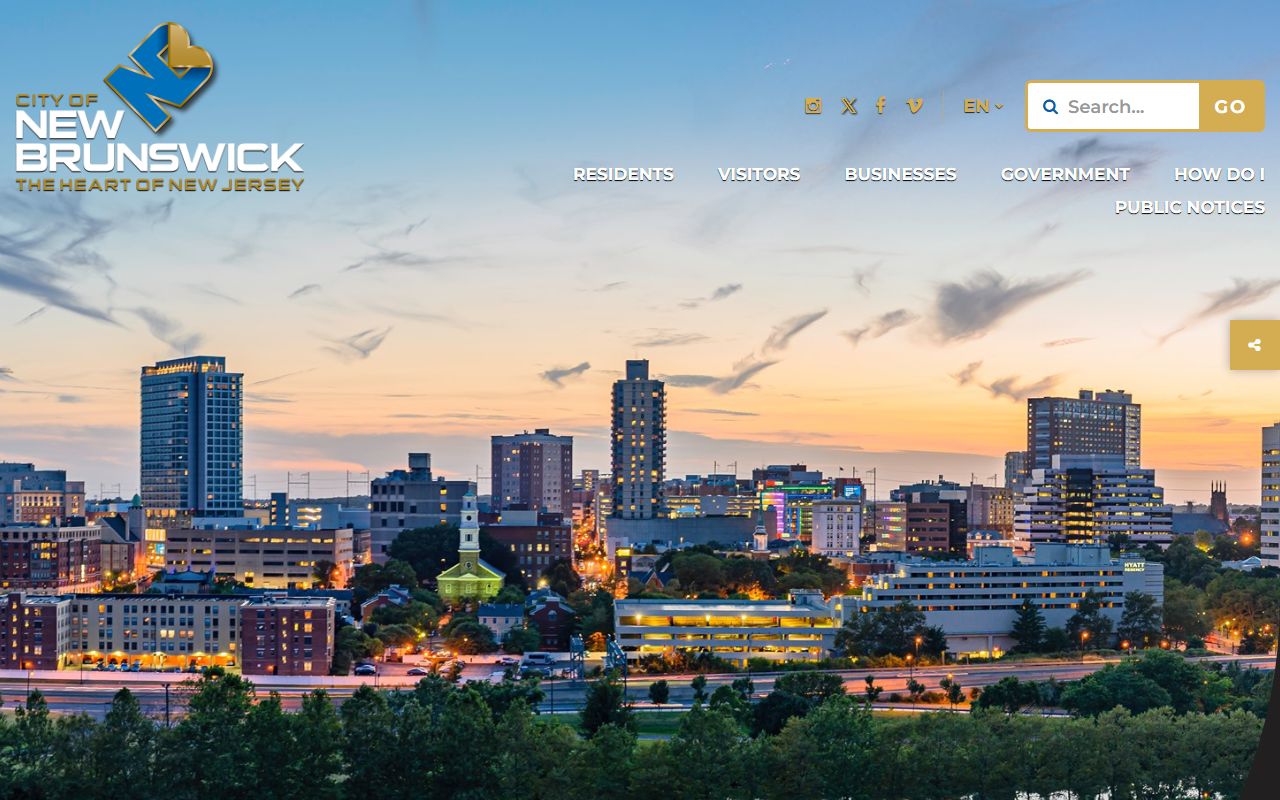 City of New Brunswick official website for government services and records